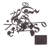 Notes de Portée Musicale Éducatives Magnétiques Grand Format Noir