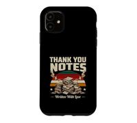 Notes de Remerciement écrites avec Amour Retro Sunset Coque pour iPhone 11