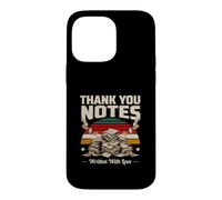 Notes de Remerciement écrites avec Amour Retro Sunset Coque pour iPhone 14 Pro Max