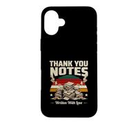 Notes de Remerciement écrites avec Amour Retro Sunset Coque pour iPhone 16 Plus