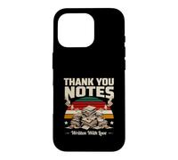 Notes de Remerciement écrites avec Amour Retro Sunset Coque pour iPhone 16 Pro