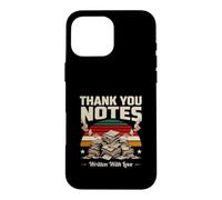 Notes de Remerciement écrites avec Amour Retro Sunset Coque pour iPhone 16 Pro Max
