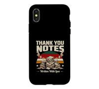 Notes de Remerciement écrites avec Amour Retro Sunset Coque pour iPhone X/XS