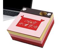 Notes de retrait de papier 3D | Bloc d'art mémo 3D | Fonctionnalité décorative gracieuse, planificateur de gravure, multifonctionnel, motifs vintage, bloc-notes pour bureau, salle de classe de Noël