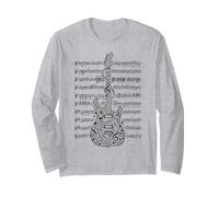 Notes d'instruments de Musique pour Guitariste électrique Manche Longue