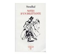 Notes d'un dilettante - Stendhal - Table ronde - Livre
