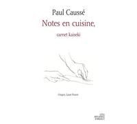 Notes en cuisine, carnet kaseki