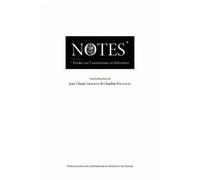 Notes - Etudes Sur L'annotation En Littérature