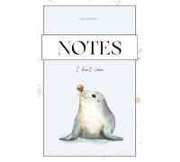 Notes / I Don't Care Notebook | Cute Seal Notebook | Graph Paper Notebook for Writing, School, Work & Journaling | 180 Pages