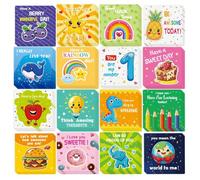 Notes inspirantes pour déjeuner, espace pour écrire des cartes | Cartes d'affirmation pour le déjeuner, notes inspirantes, espace pour les messages écrits, déjeuner scolaire