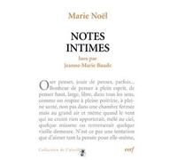 Notes intimes - Marie Noël - Cerf - broché - Essai