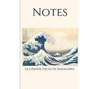 Notes La Grande Vague de Kanagawa: Carnet de Notes Artistique | La Grande Vague de Kanagawa de Hokusai | 15,24 cm par 22,86 cm | 120 Pages blanches lignées ! Pour amateurs de Peinture