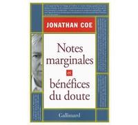 Jonathan Coe – Notes marginales et bénéfices du doute – Essai – Broché