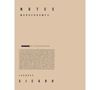 Notes monochromes - Jacques Sicard - De L'incidence - broché - Poésie