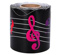Notes musicales Bulletin Border Tric Halloped Border Tric Black Waves Classroom Limites Autocollants School Supplies Musical Notes Salle de classe Frontières Bulletin Board