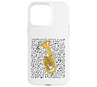 Notes Musique pour cor ténor, Musicien de cuivres Coque pour iPhone 15 Pro Max