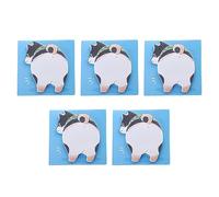 Notes - Notes adhésives drôles, 5 notes autocollantes de notes de dessins animés | Notes adhésives de beaux animaux et adhésifs forts, fournitures scolaires pour livres de,