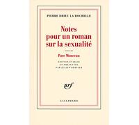 Notes pour un roman sur la sexualité, suivi de Parc Monceau
