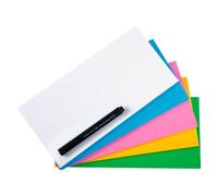 Notes repositionnable Magic-Chart 10 x 20 cm couleurs assorties - Paquet de 250 - Assorties - Legamaster G