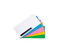 Notes repositionnable Magic-Chart 10 x 20 cm couleurs assorties - Paquet de 250 - Assorties -
