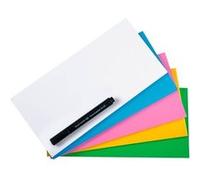 Legamaster Magic-Chart Notes - Statique auto-adhésif - Blanc - 10 x 20 cm - Effaçable et réinscriptible - Avec 1 marqueur - 250 feuilles