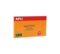 APLI Notes repositionnables 125 x 75 mm Orange vif