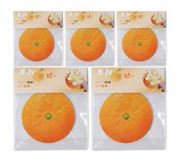 Notes Repositionnables Fruit 5 Blocs-Note Adhésifs Forme Orange