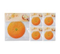 Notes Repositionnables Fruit 5 feuilles forme orange