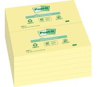 Notes Repositionnables Recyclées 76 X 127 Mm Jaune[X293]