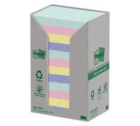 Notes repositionnables recy s couleurs nature Post-It 38 x 51 mm - bloc de 100 feuilles