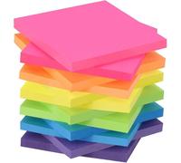 Notes Sticky 12 Blocs Notes De 6 Couleurs Vive,76x76 Mm Lot De 60 Feuillets/Pad,Sticky Adhèrent Est Plus 12 Pack-Note Autocollante 720 Feuillets