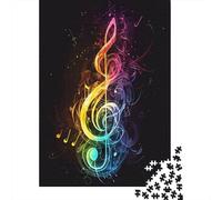 Notes sur la Musique:: Puzzle 1000 Pièces pour Adultes - Jeu D'activités Familiales Stimulantes - Puzzle 1000 Pièces pour Adultes - Idéal pour Les Hommes Et Les Femmes 1000pcs (75x50cm)