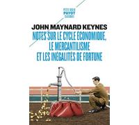 Notes sur le cycle économique, le mercantilisme et les inégalités de fortune