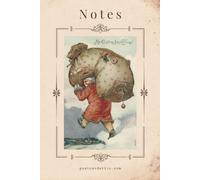 Notes: Vintage 1907 Father Christmas Postcard Notebook