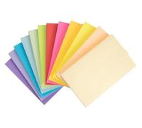 NOTEZMATE Bloc-notes auto-adhésives de 76 x 127 mm, 12 couleurs brillantes, 1200 feuilles de blocs-notes autocollants, double la puissance adhésive pour la prise de notes et les listes de choses à