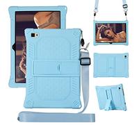Nother Coque pour Pritom L10 Tablet/Pritom Tronpad L10, Silicone Antichoc Léger Housse de Protection avec Support Stand pour Pritom L10 Tablet/Pritom Tronpad L10, Bleu