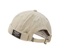 Nothers Clape Coton Docker Cap Bonnet de Docker sans Visiere Brimless Hat with Fashion Patchwork Bonnet Marin Homme 55 cm