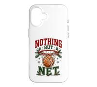 Nothing But Net Basketball Christmas Coque pour iPhone 16