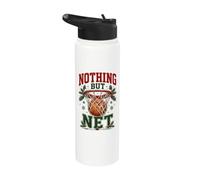 Nothing But Net Basketball Christmas Stainless Steel Insulated Water Bottle