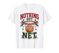 Nothing But Net Basketball Christmas T-Shirt Graphique avec Valeur