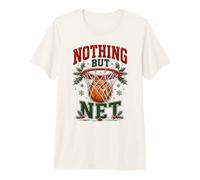 Nothing But Net Basketball Christmas T-Shirt Haut de Gamme