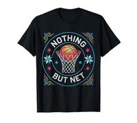 Nothing But Net Basketball Folk Broderie Point de Croix T-Shirt