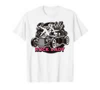 Nothing But Rock and Roll I Retro Rock Lady I Rock Femme T-Shirt