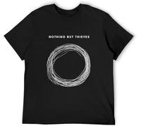 Nothing But Thieves Logo Black Mens T-Shirt Graphic Unisex Tee Shirt Manches Courtes(XX-Large)