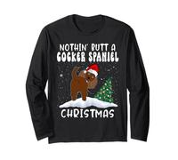 Nothing Butt A Cocker Spaniel Dog Christmas Funny Xmas Manche Longue