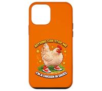 Nothing Can Stop Me Im A Chicken in Shoes Animal de Ferme Amusant Coque pour iPhone 12 Mini
