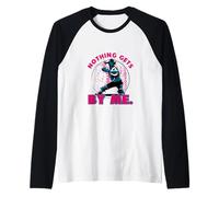 Nothing Gets by Me Sweat à Capuche Softball Catcher Manche Raglan