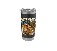 Nothing Haunts Like Hunger Zombie Feast Citation Gobelet isotherme en acier inoxydable double paroi