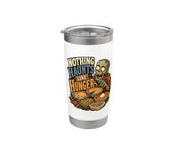 Nothing Haunts Like Hunger Zombie Feast Citation Gobelet isotherme en acier inoxydable double paroi