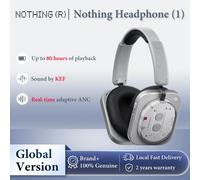 Nothing Headphone (1), Réduction de Bruit Active Hybride (ANC), Audio Hi-Res Réglé par KEF, Son Spatial, 6 Microphones, Autonomie 80H, Charge Rapide, Casque Sans Fil Circum-Aural BLANC